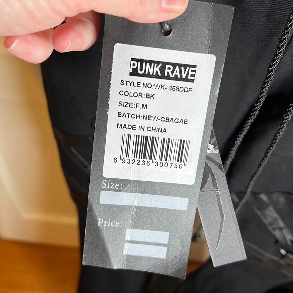 Punk Rave Gothic Flared Trousers Nwt Size Medium - Picture 4 of 6